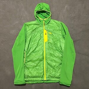 Outdoor Research Deviator Hoody Mens Medium Green Polartec‎ Alpha Hybrid Jacket